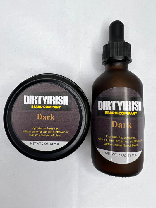 Dark Beard Oil & Balm Set